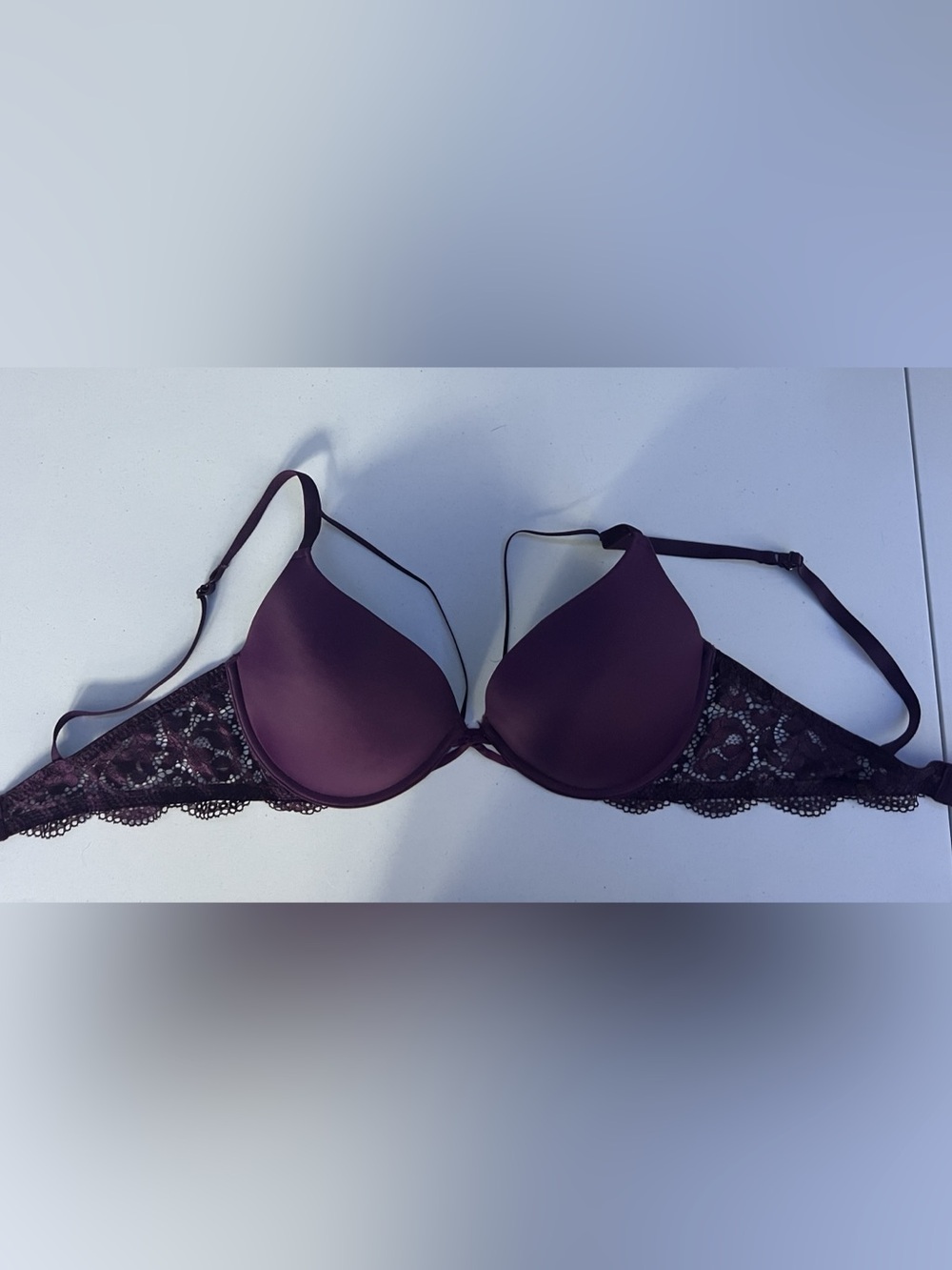La Senza Obsession Lace Underwire Bra in Purple Size 36D Like New